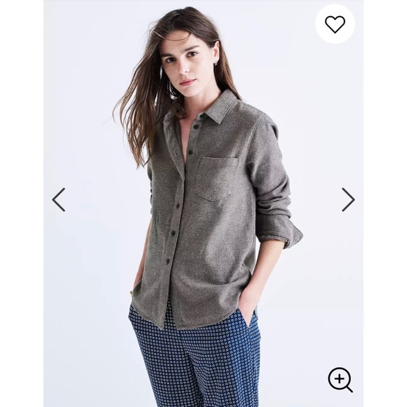 Flannel shrunken ex-boyfriend shirt - Picture 2 of 4